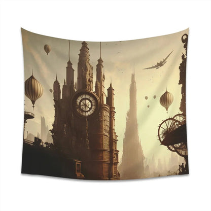 Steampunk Clocktower Tapestry - Age of Innovation - Bind on Equip - 27050246731161532445