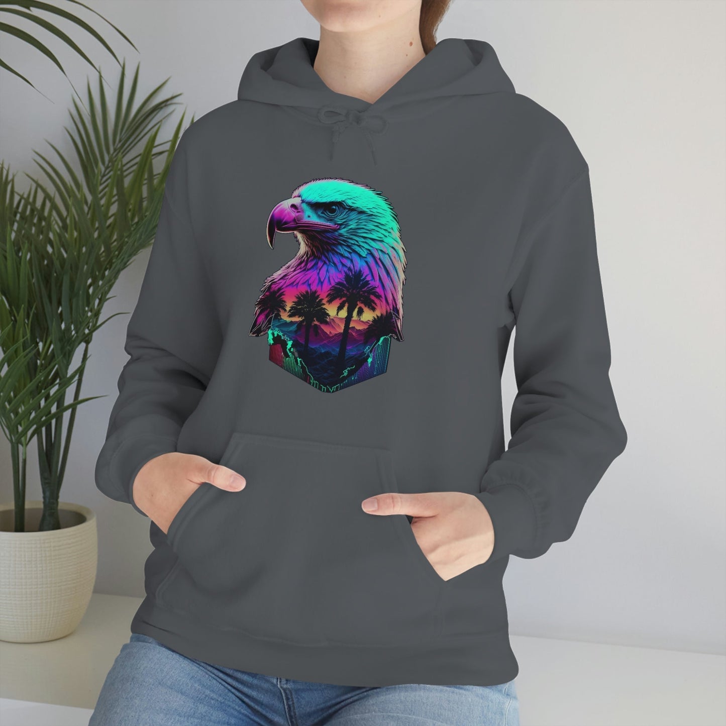 Womens and Mens Patriotic Hoodies - Land of the Vapor, Home of the Wave - Bind on Equip - 19440781292044521688